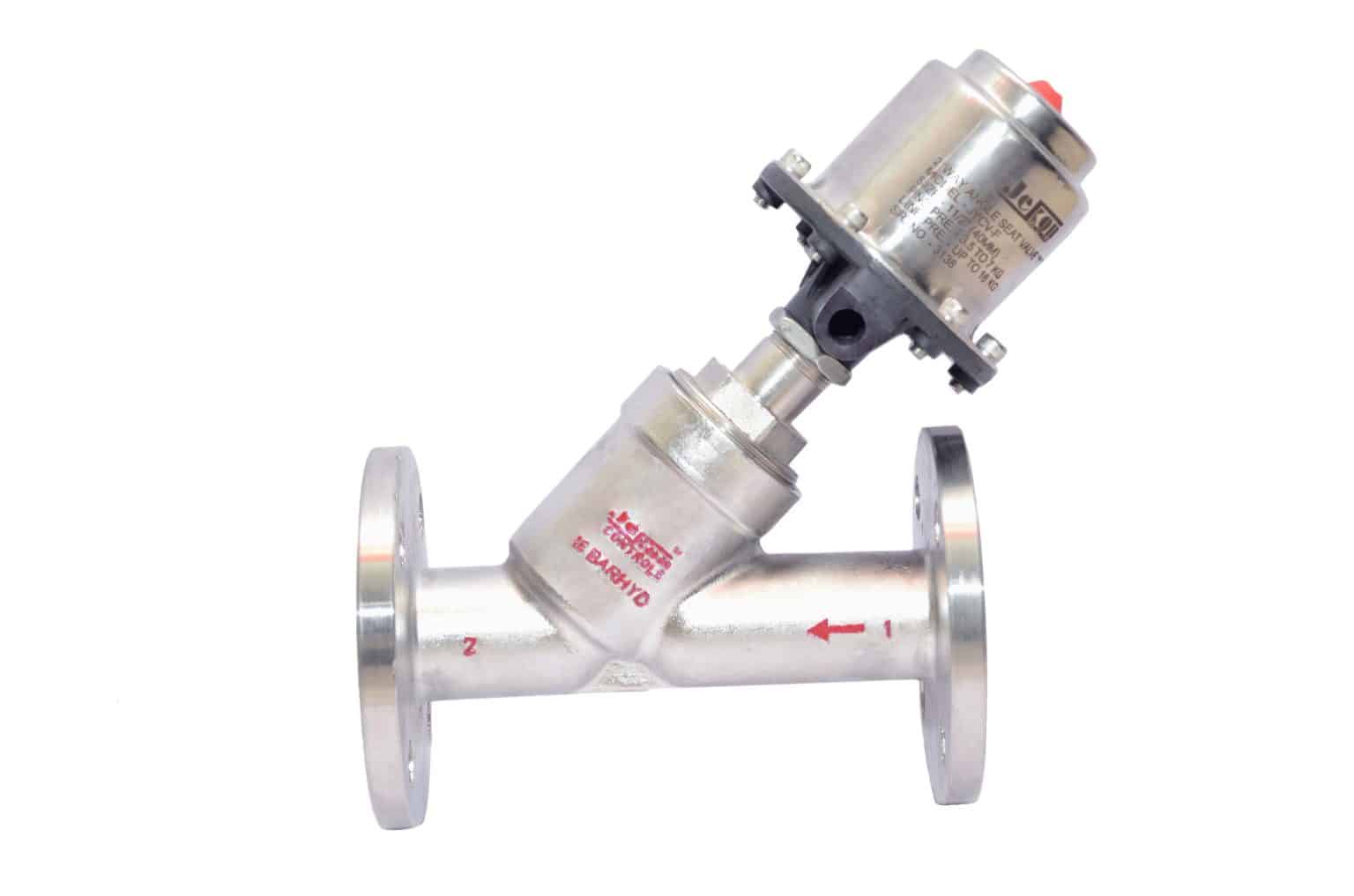 pneumatic angle seat valves in India